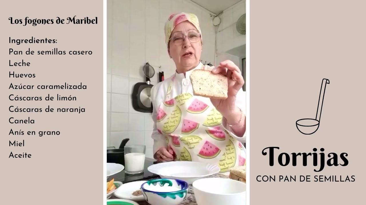 TORRIJAS CON PAN DE SEMILLAS - POSTRES CASEROS - TORRIJAS- Los fogones de Maribel-