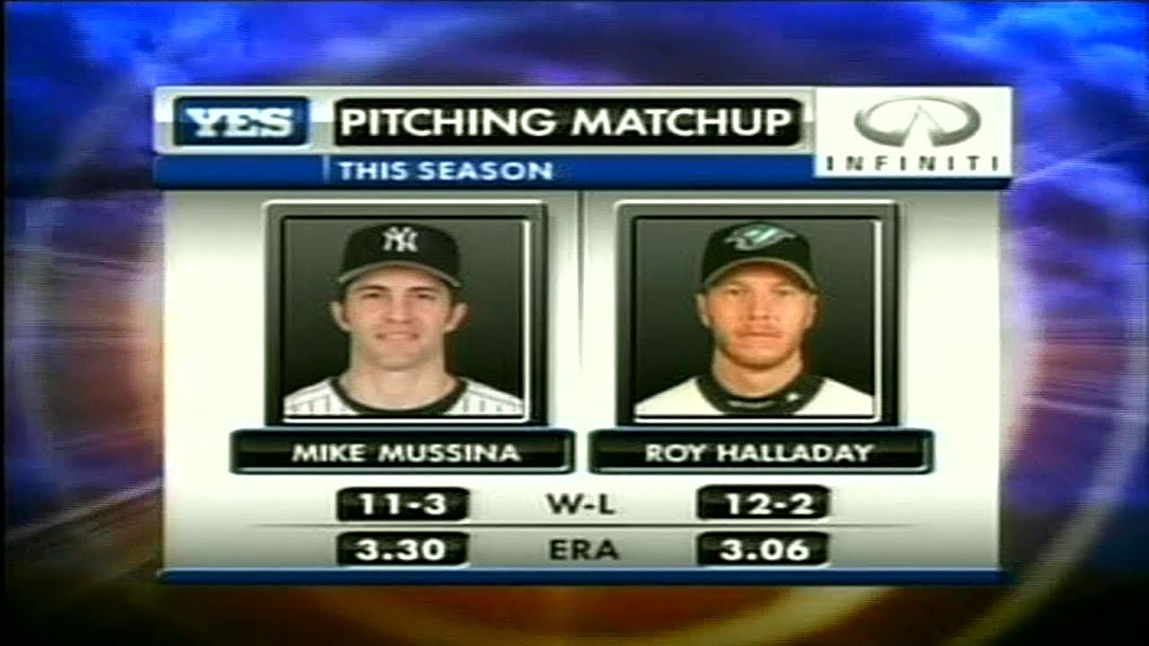 New York Yankees at Toronto Blue Jays 2006 07 20 PART 1 Mussina vs Halladay