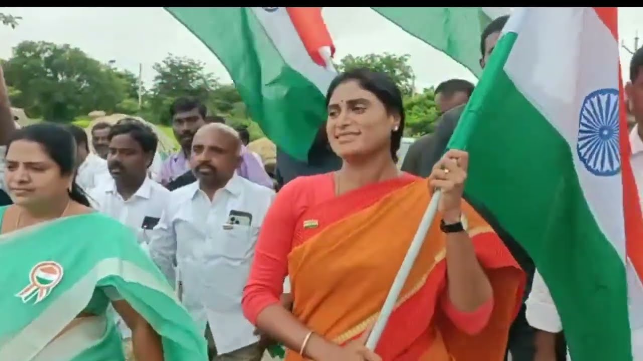 YS Sharmila independence day celebrations with people | YS SHARMILA  | #Independenceday # india |