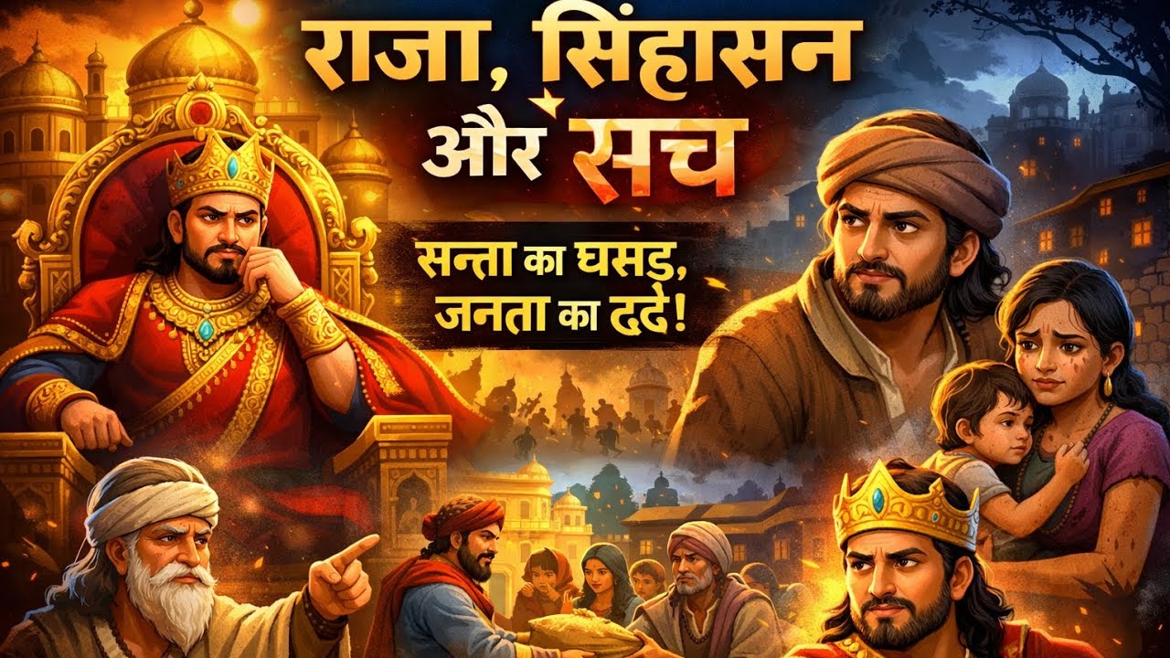 एक अच्छा राजा एक साधु और एक सीख।जब राजा ने प्रजा का दर्द समझा तो पूरा राज्य खुश हो गया#animation
