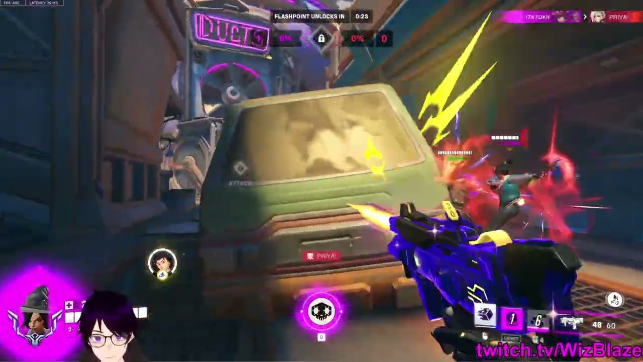 SombraWizard DOMINATE AS SOMBRA WITH PERKS! OVERWATCH 2 GAMEPLAY SEASON 19 TOP 500