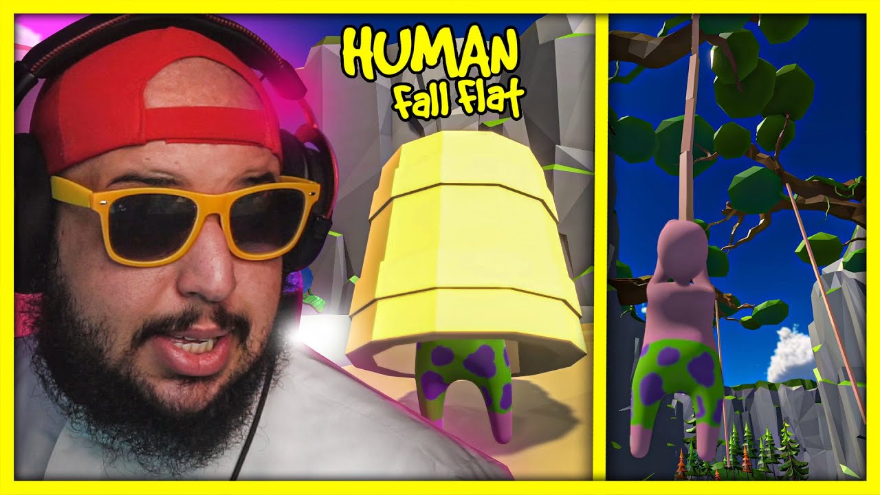 ضحك - الغاز على باركور | Human Fall Flat
