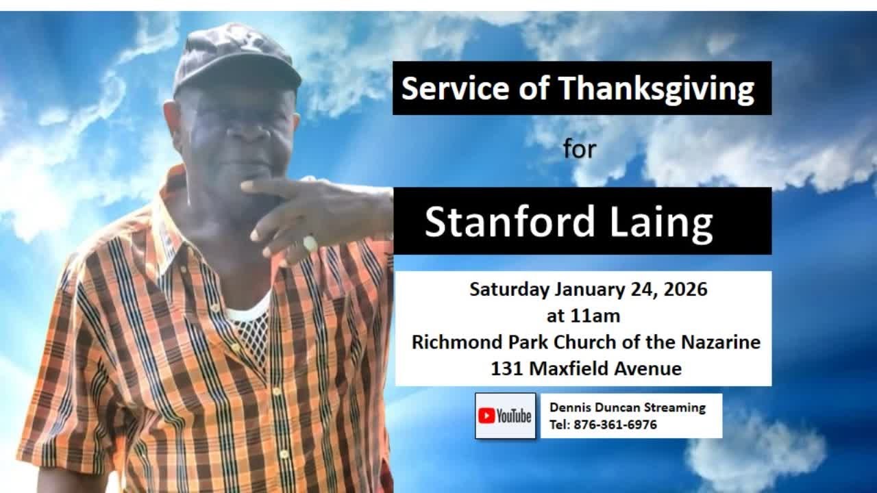 Service of Thanksgiving for Stanford Laing