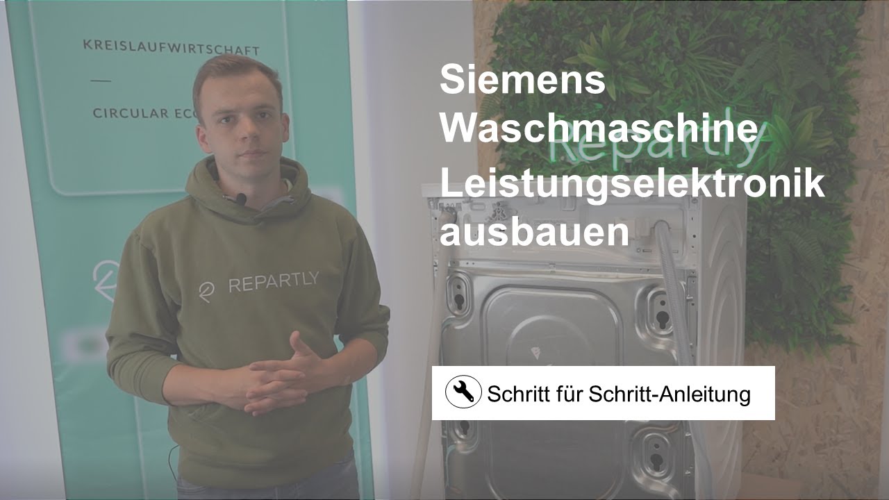 Siemens Waschmaschine - Elektronik ausbauen