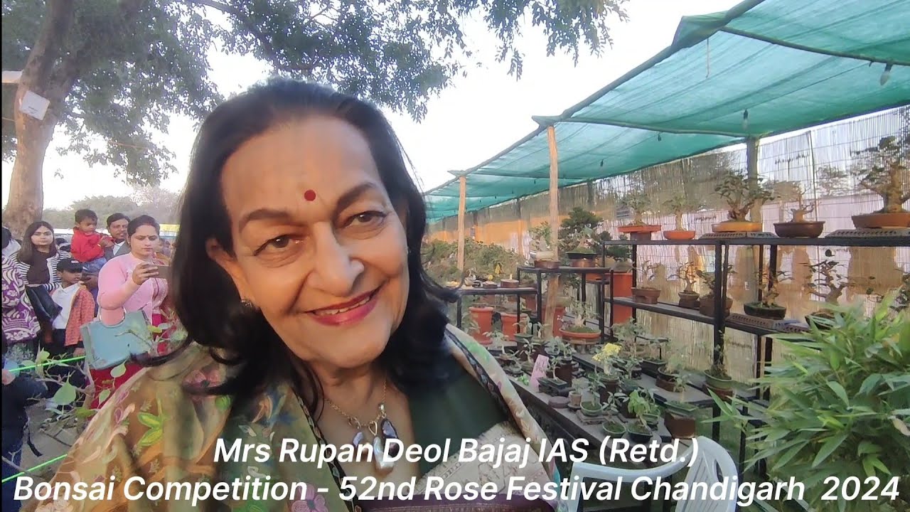 The Ficus Queen of India and her Bonsai Forest | Mrs Rupam Deol Bajaj IAS Retd at Rose Festival 2024