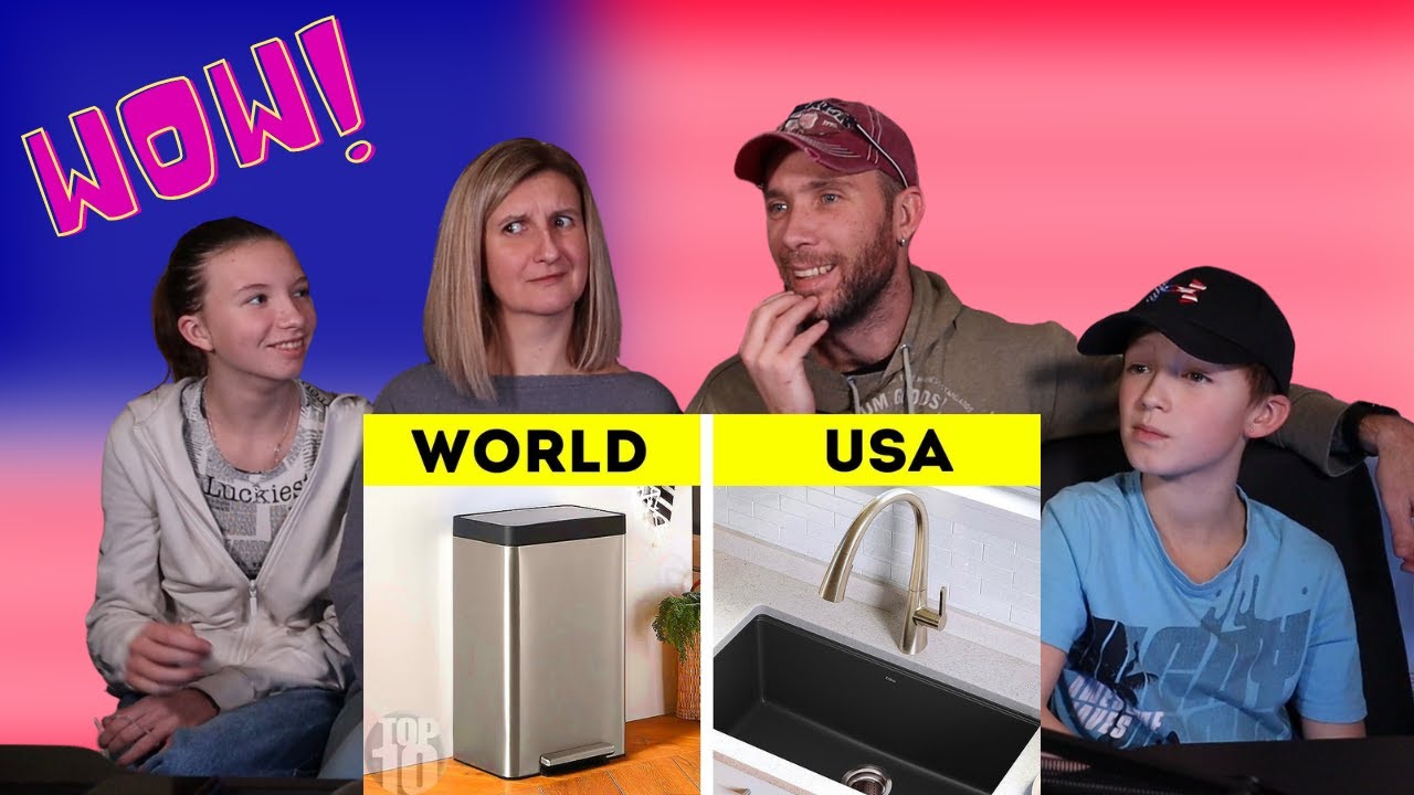 European Family React to 11 Common things That Don't Exist Outside The USA