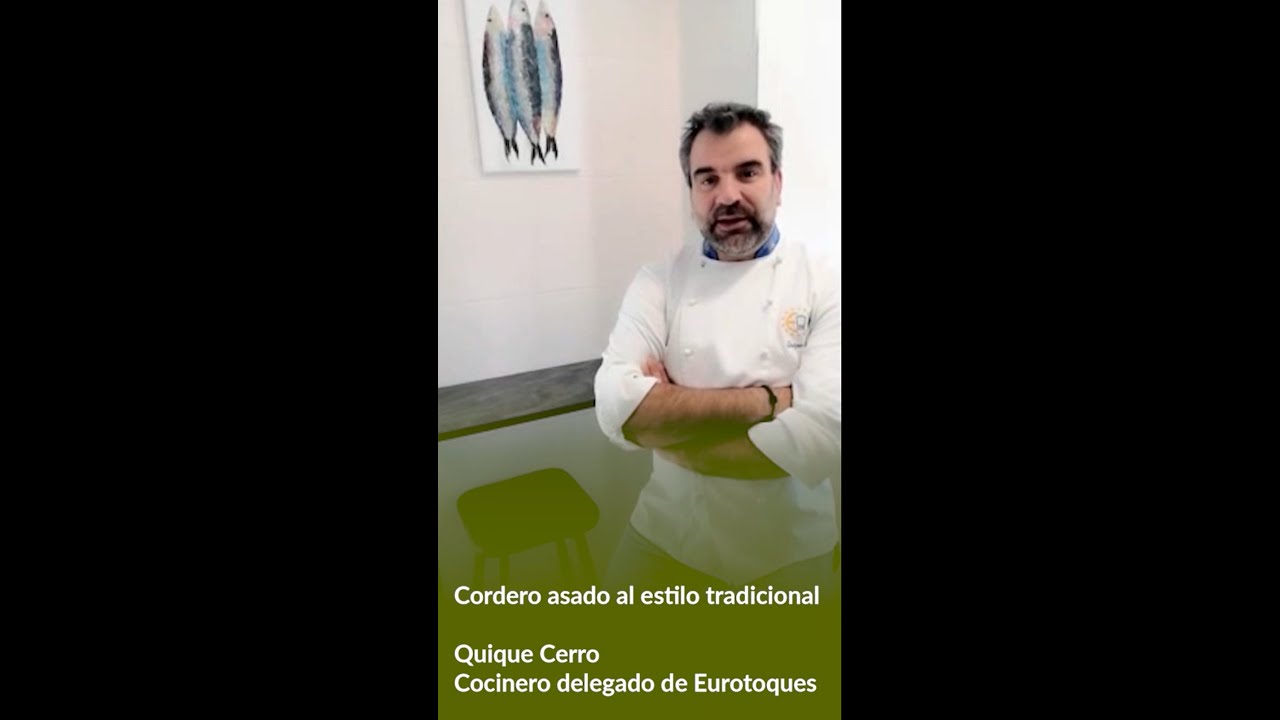 Asado de cordero manchego al estilo tradicional - Quique Cerro - Cocinero y delegado de Eurotoques