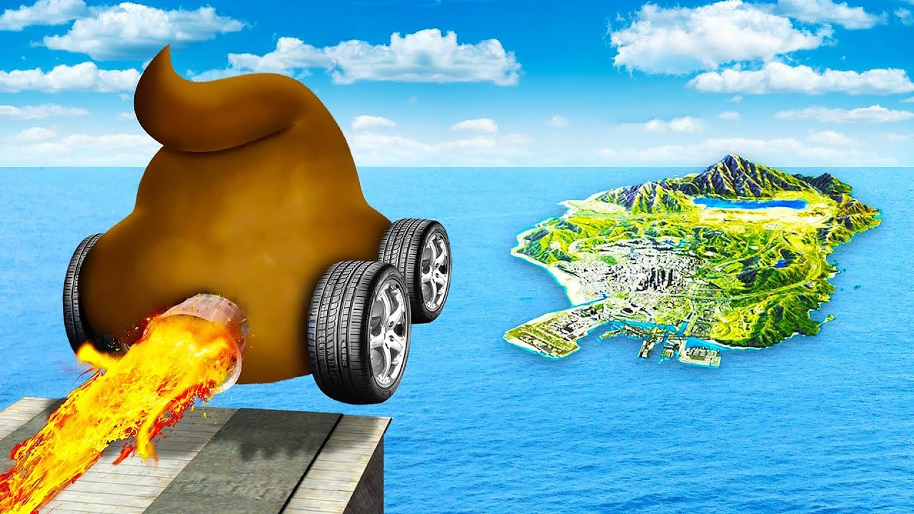 Over De Map VLIEGEN Met GEKKE AUTO'S In GTA 5!