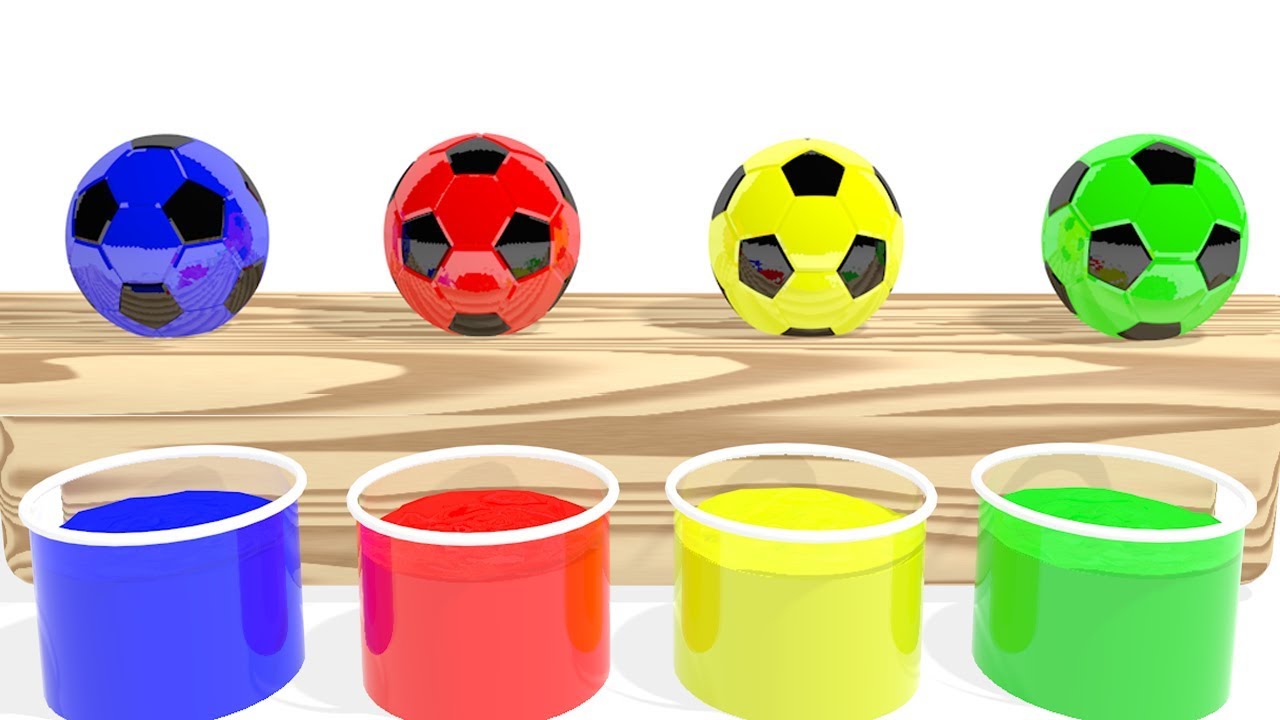 Learn Colors With Soccer Balls for Kids - Color for Children & Toddlers to Learn with Balls