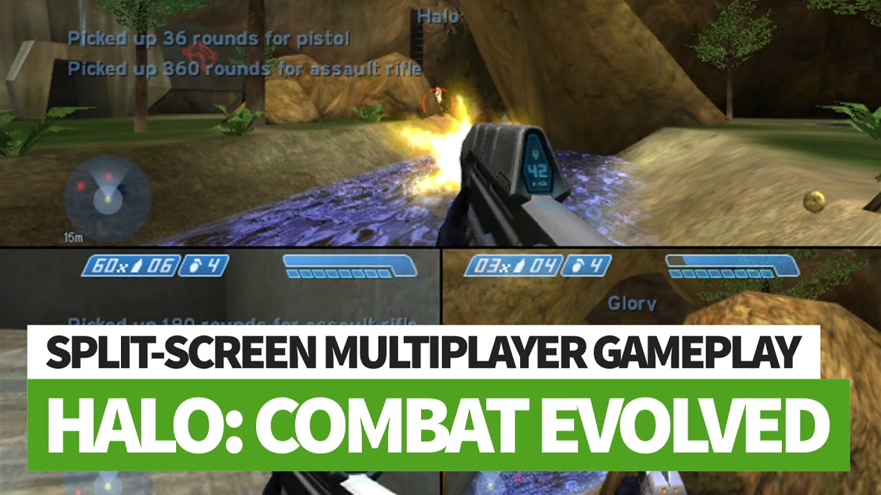 Halo CE - Split-Screen Multiplayer - Pro Slayer on Battle Creek (Played on Xbox 360) (HD)