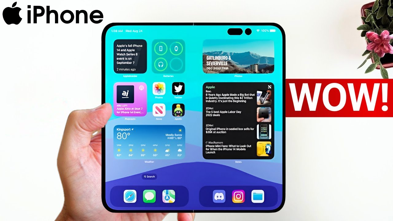 Apple's New Foldable iPhone -  BYE BYE Samsung!!