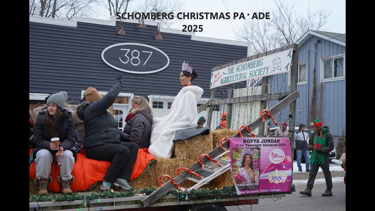 2025 Schomberg Christmas Parade With Miss Teenager Universe