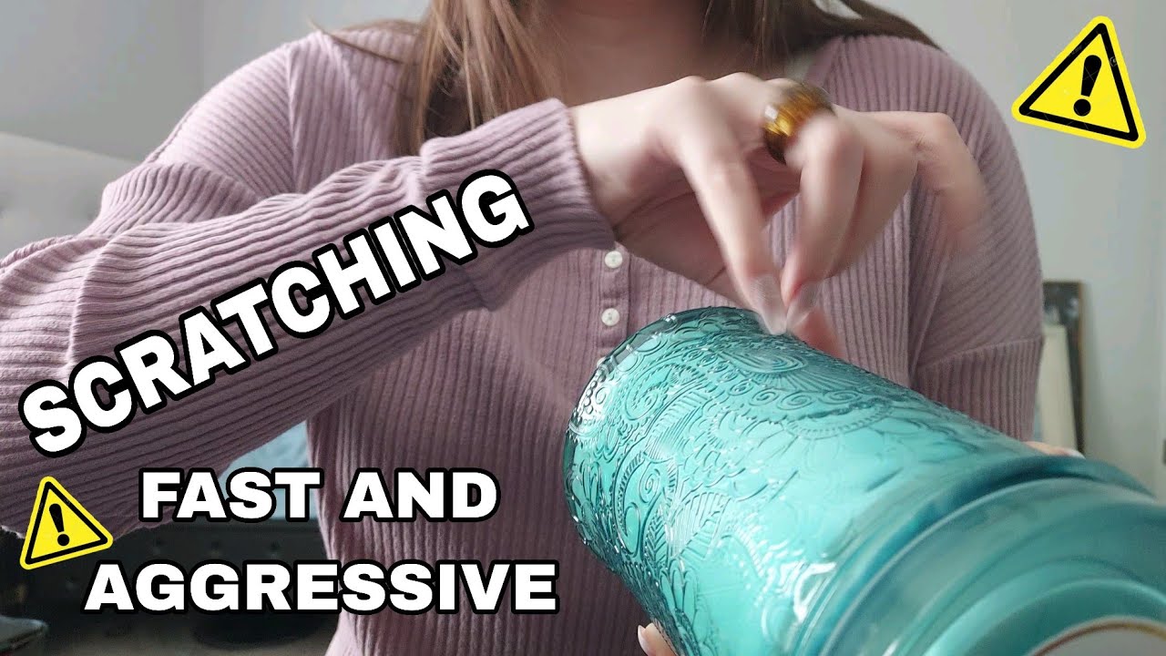 FAST AND AGGRESSIVE SCRATCHING ASMR (No talking)