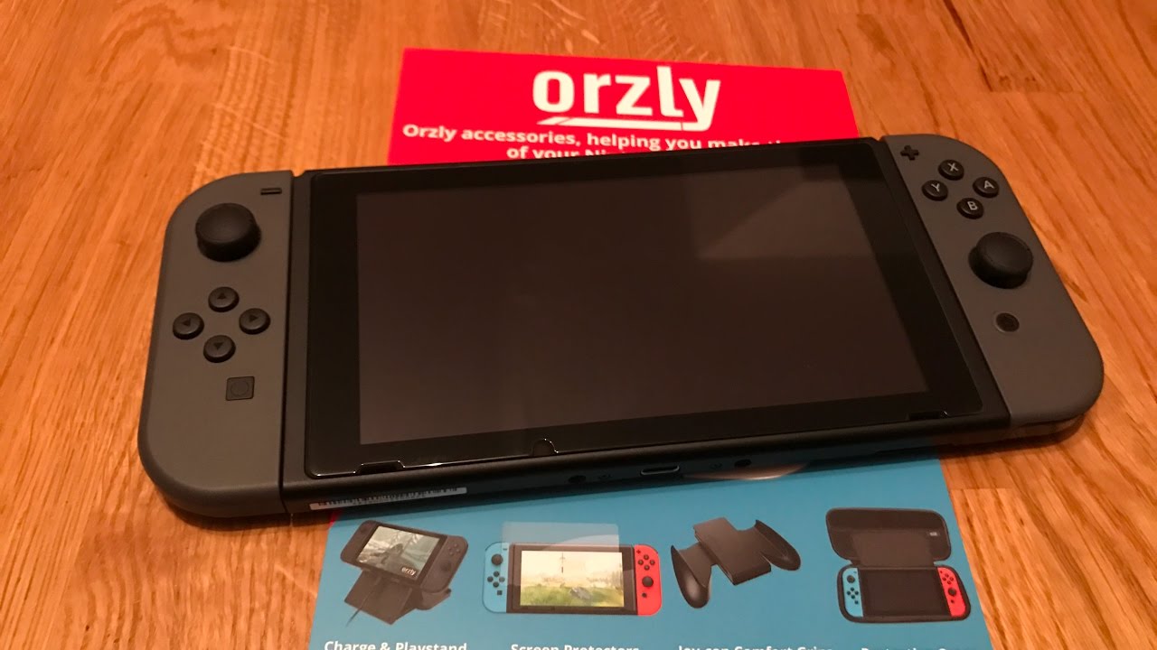 Nintendo Switch: Orzly Premium Tempered Glass Screen Protector Application