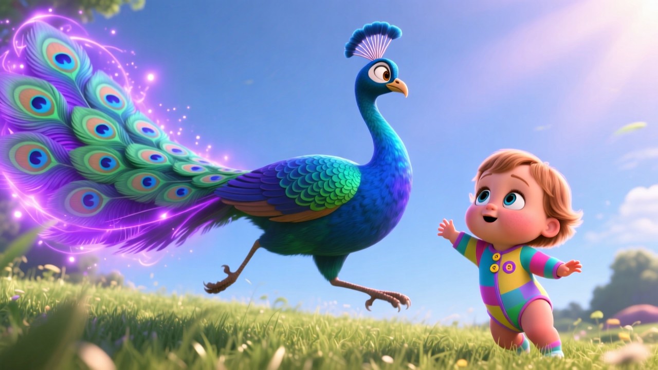 Peacock&rsquo;s Color Dance 🦚🌈 Fun Color Song for Kids | Learn Colors with Dance