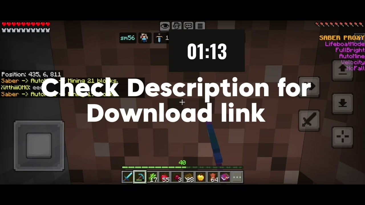 Free Automine Client || *Saber proxy* || #mcpeclients 
