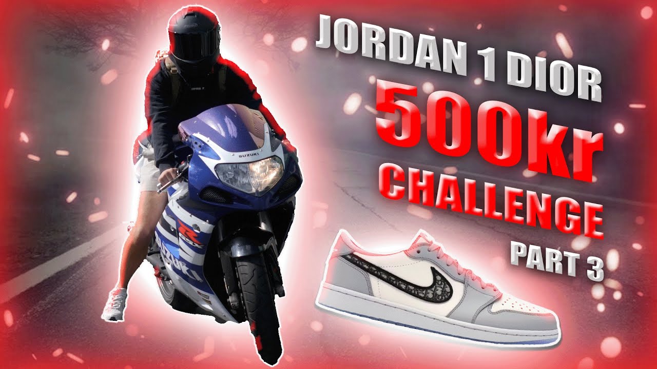JORDAN 1 DIOR TIL 500KR CHALLENGE PART 3!!!