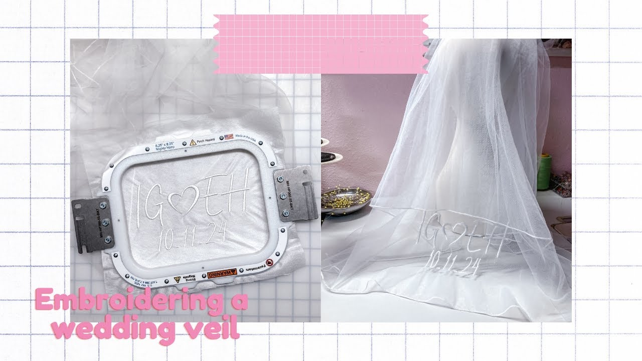 Vlog: Embroidering a wedding veil | Yesenia