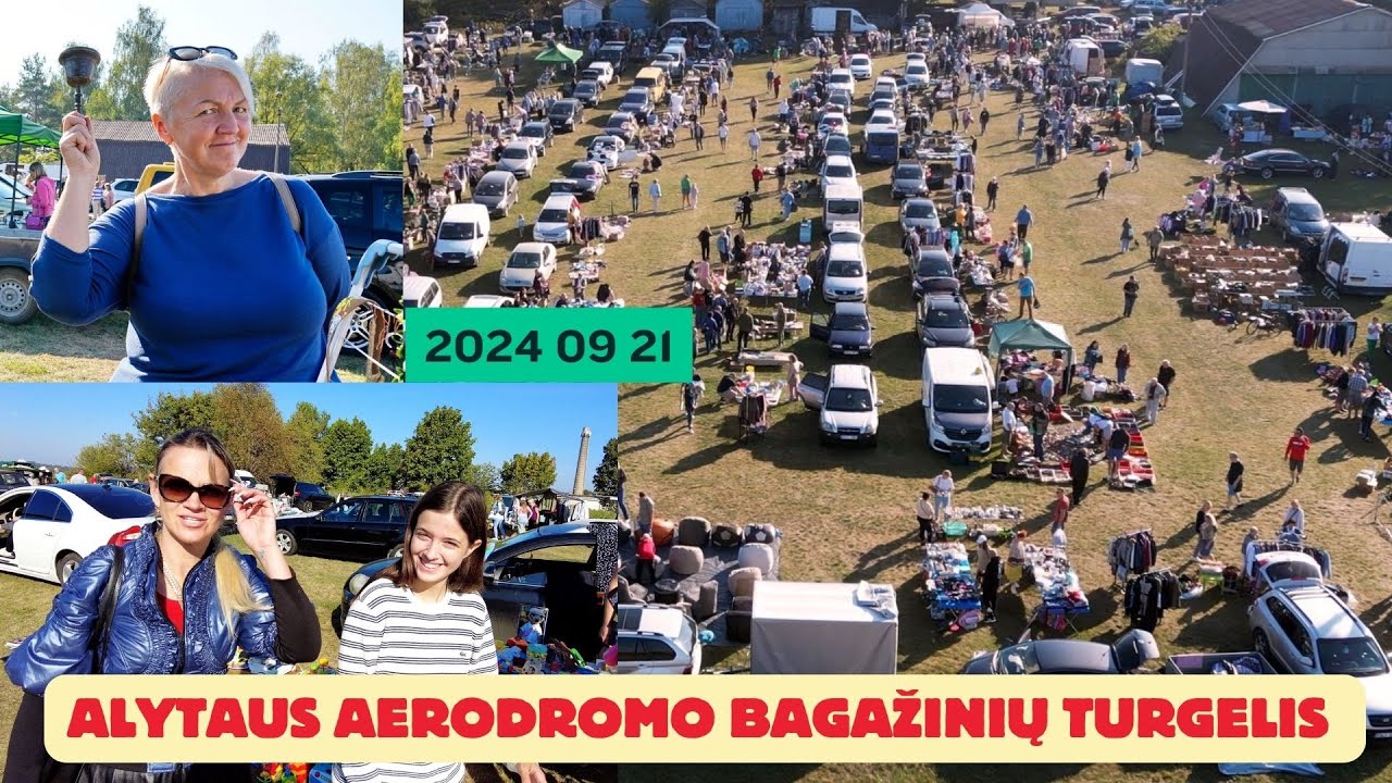 Alytaus aerodromo bagažinių turgelis 2024 09 21