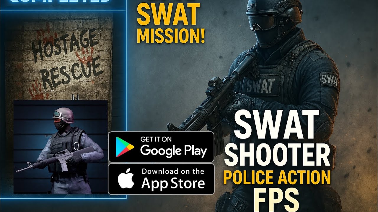 🔥 SWAT Shooter Police Action FPS – Best SWAT Shooting Game for Android & iOS! 🚔🔫