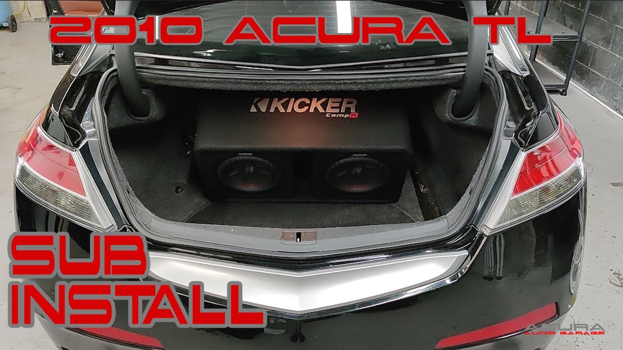 4G 2009 10 11 12 13 2014 Acura TL Subwoofer Install