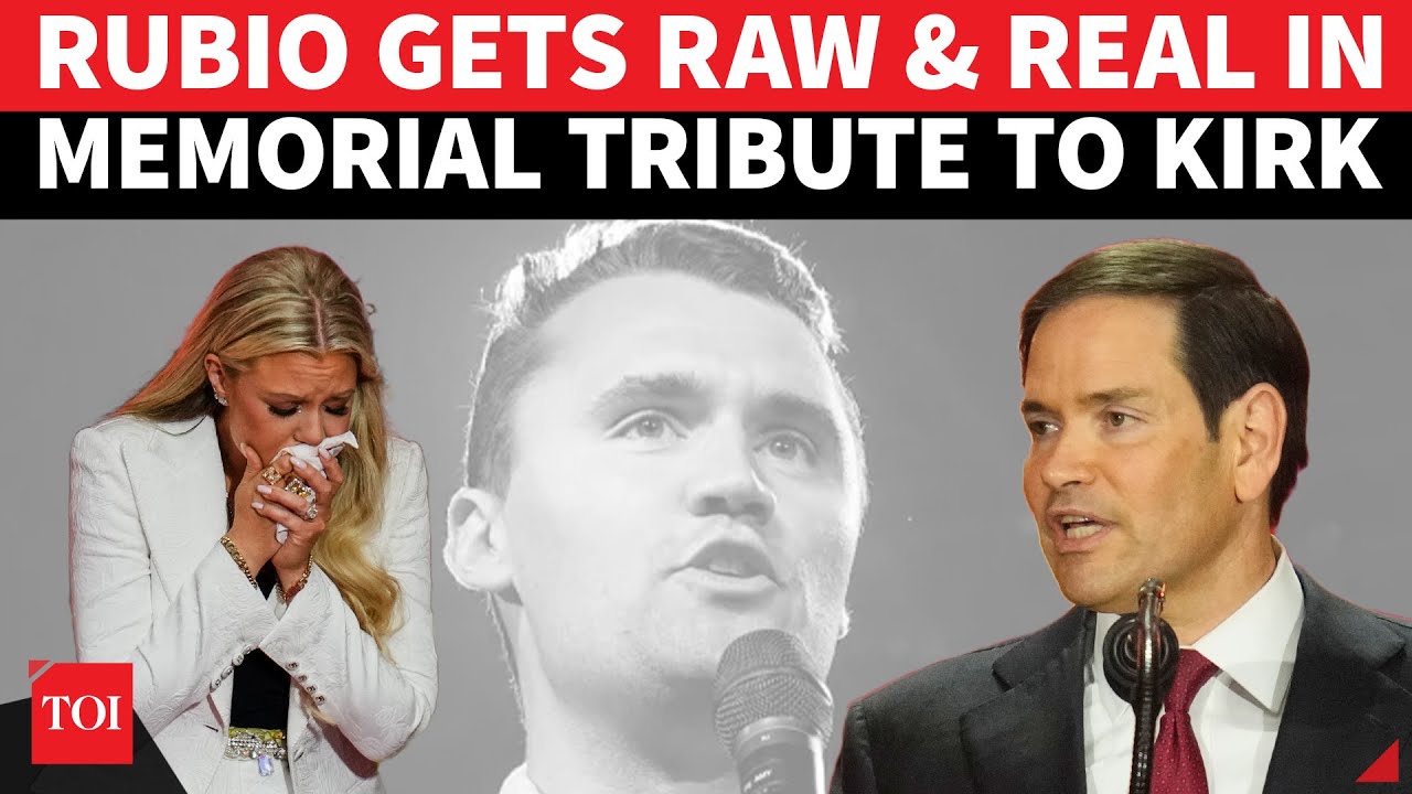 Rubio’s Voice Cracks But His Message Roars At Kirk Memorial; ‘Enemies Be Ready…’ | Watch
