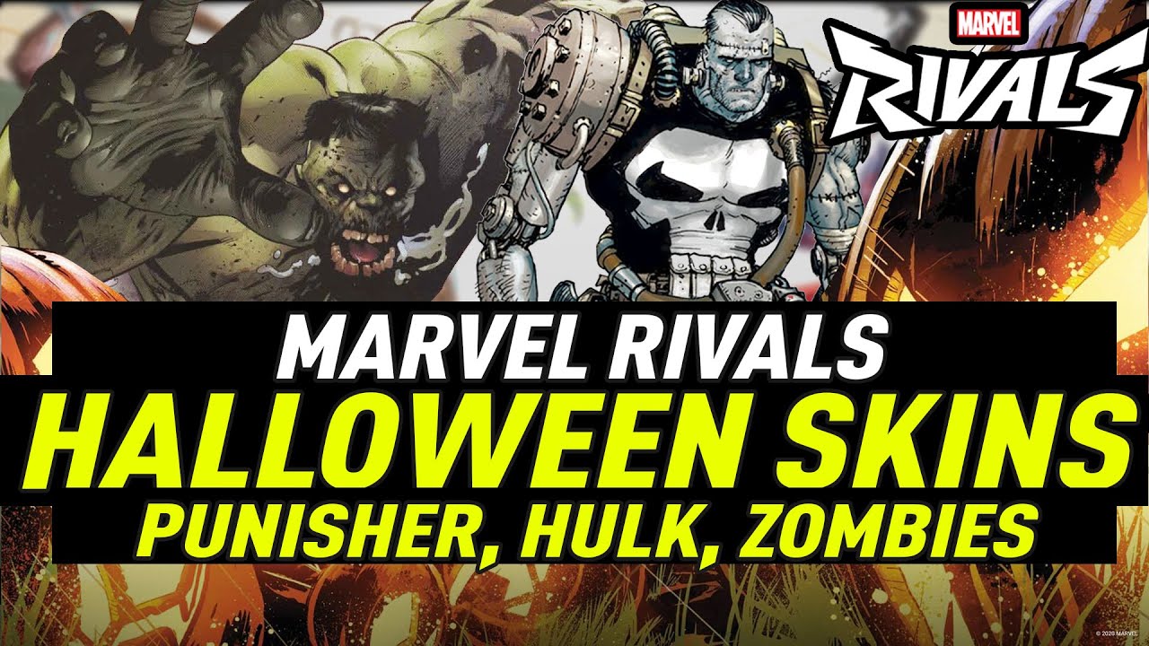 Marvel Rivals Halloween Character Skins | CAP WOLF, FRANKEN PUNISHER Marvel Zombies  