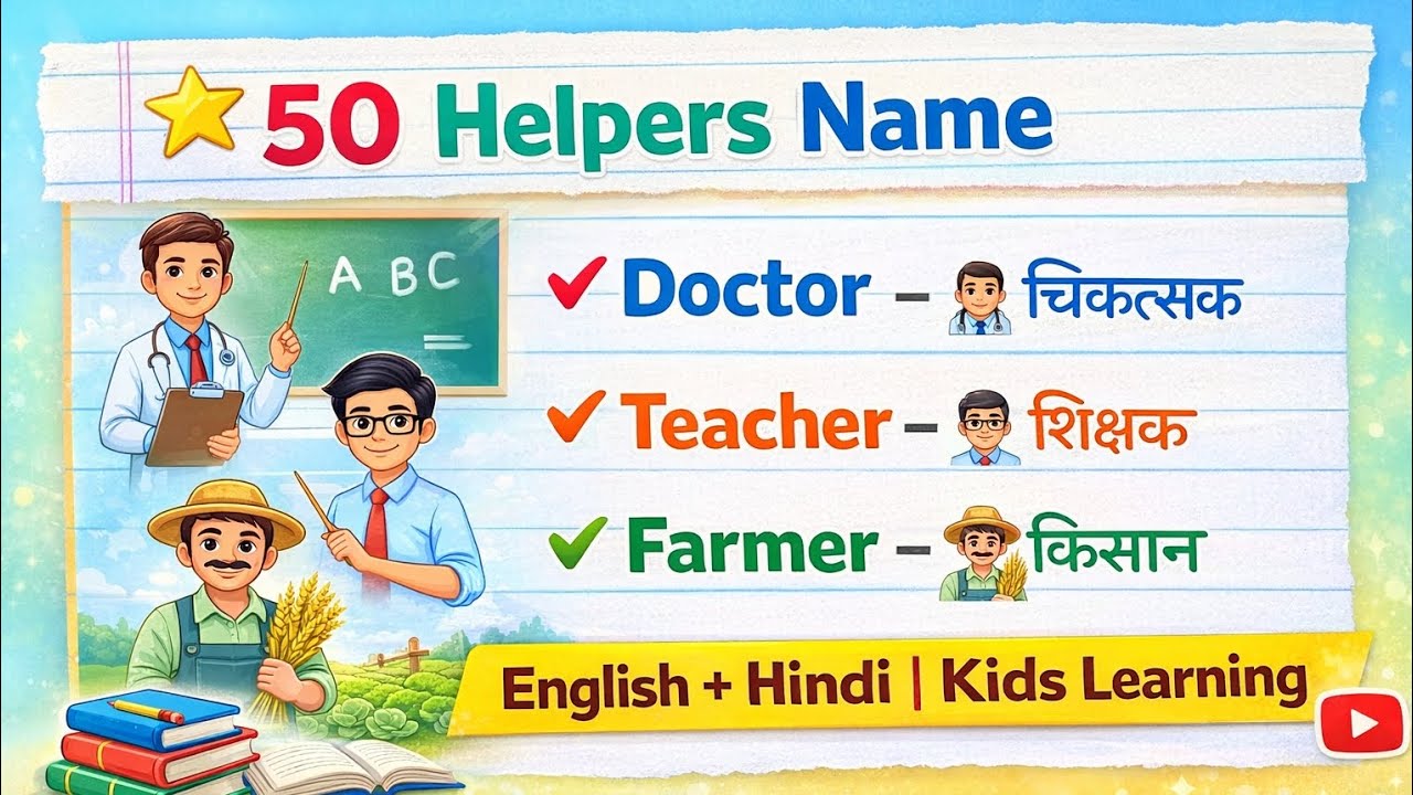50 Helpers Name in English and Hindi | Our Helpers Name | Helpers Name 50 | Helpers Name 
