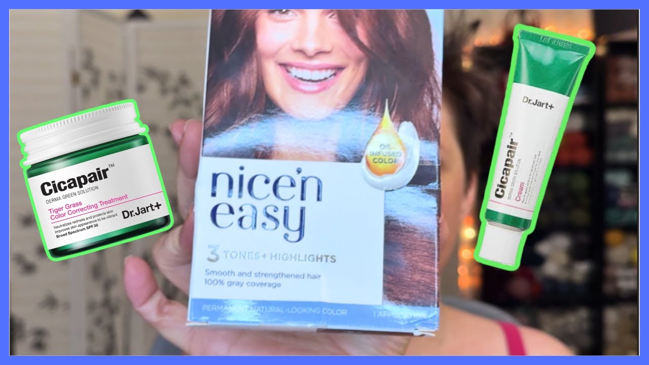 Dying My Hair And Testing Out Cicapair Tiger Grass Reddness Color Corrector For My Face