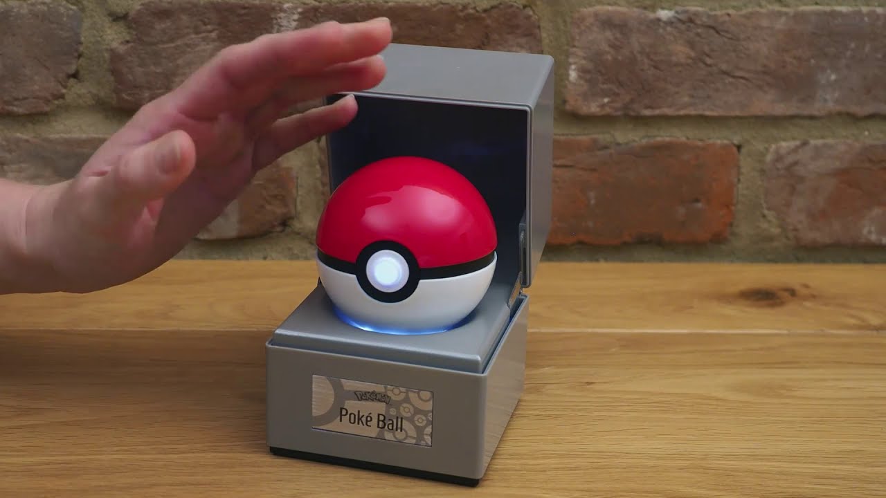 Electronic die-cast Pok&eacute; Ball replica from The Wand Company