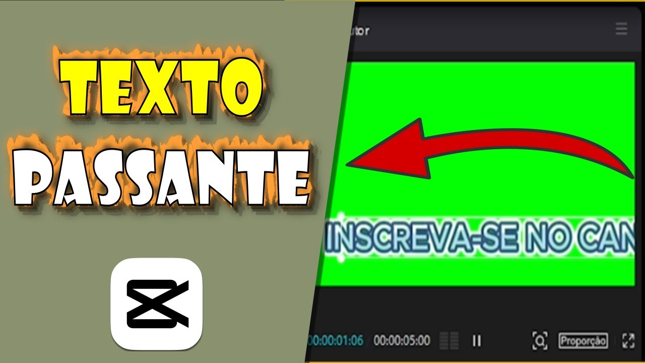 Como Fazer TEXTO PASSANTE no Capcut PC