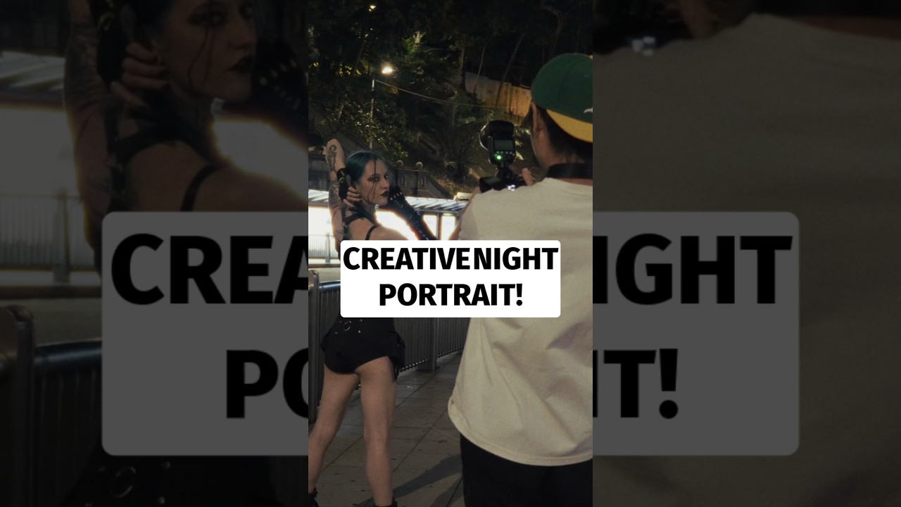 Creative night portrait!!