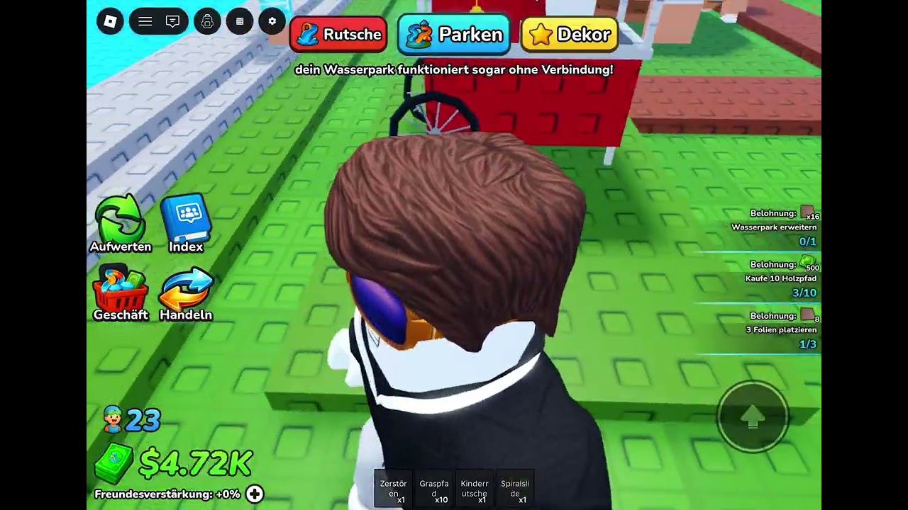 Ich kriege einen modernen Wasserpark