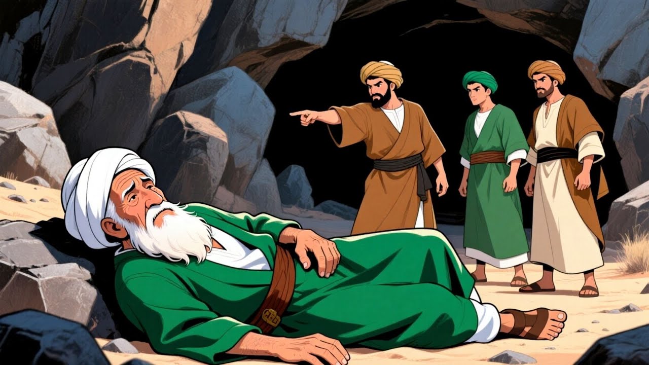 قصة الأحفاد الثلاثة الذين تركوا جدهم في الكهف من أجل الميراث، ولكن النهاية كانت صادمة