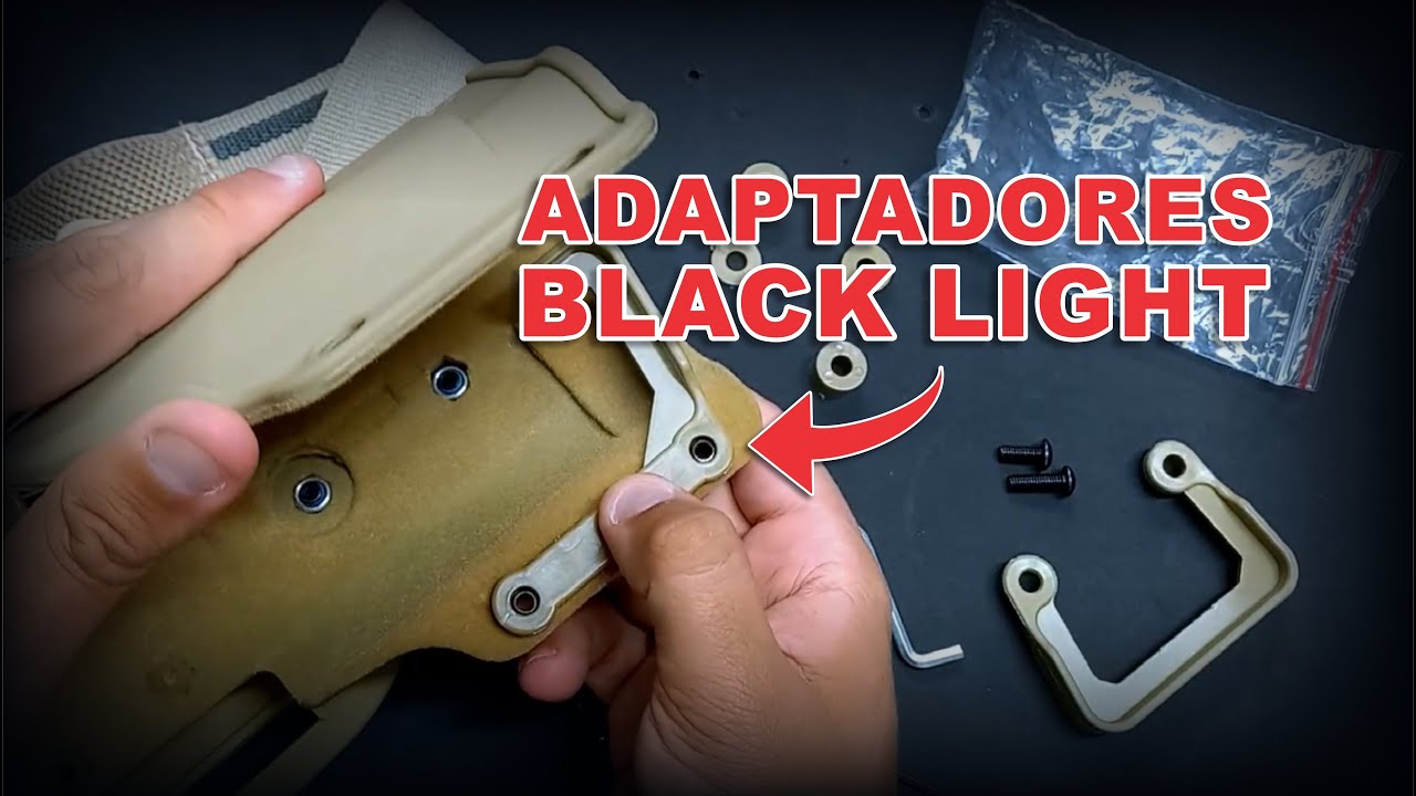 Instalação Adaptadores Coldre Black Light Bélica Militar