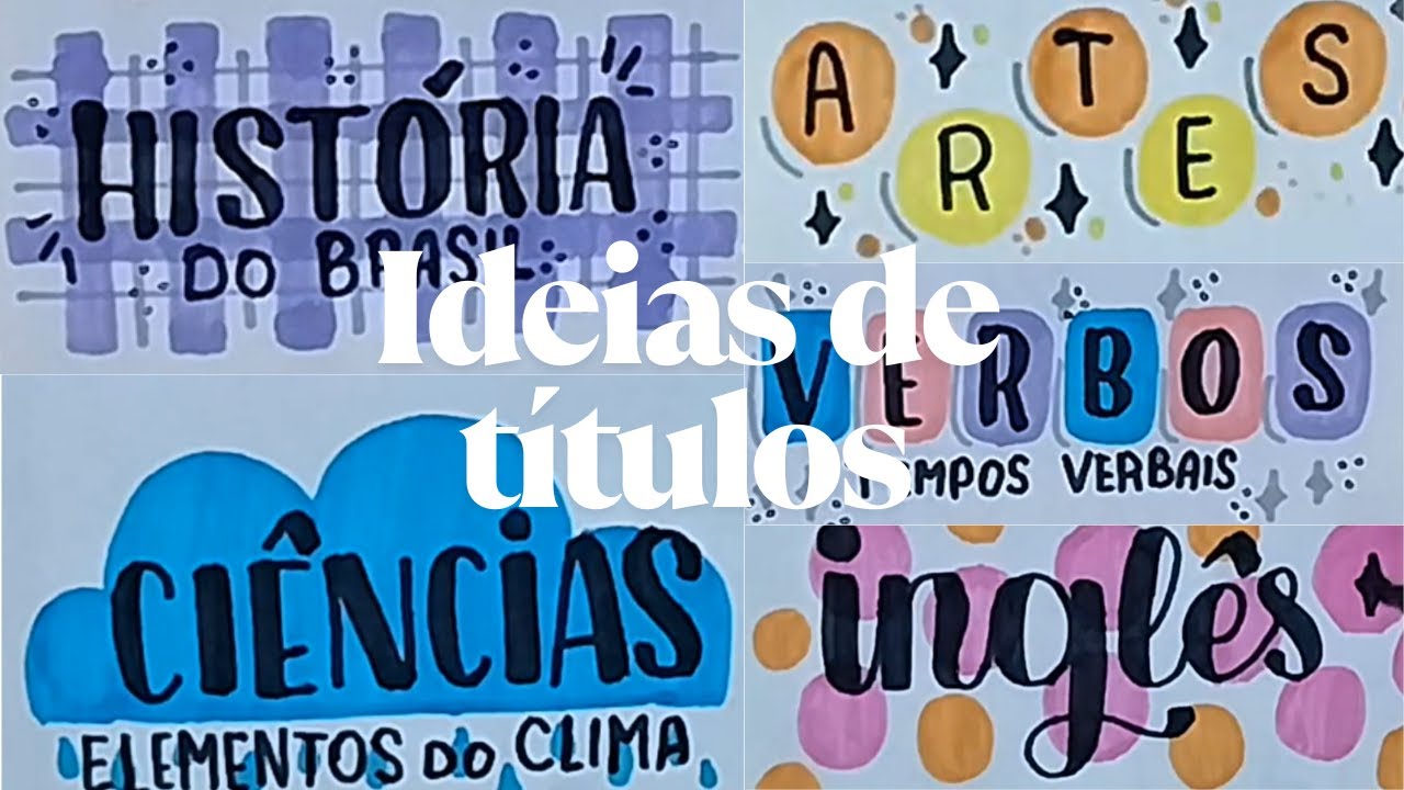 Ideias de títulos lindas e fáceis para o volta às aulas 2026