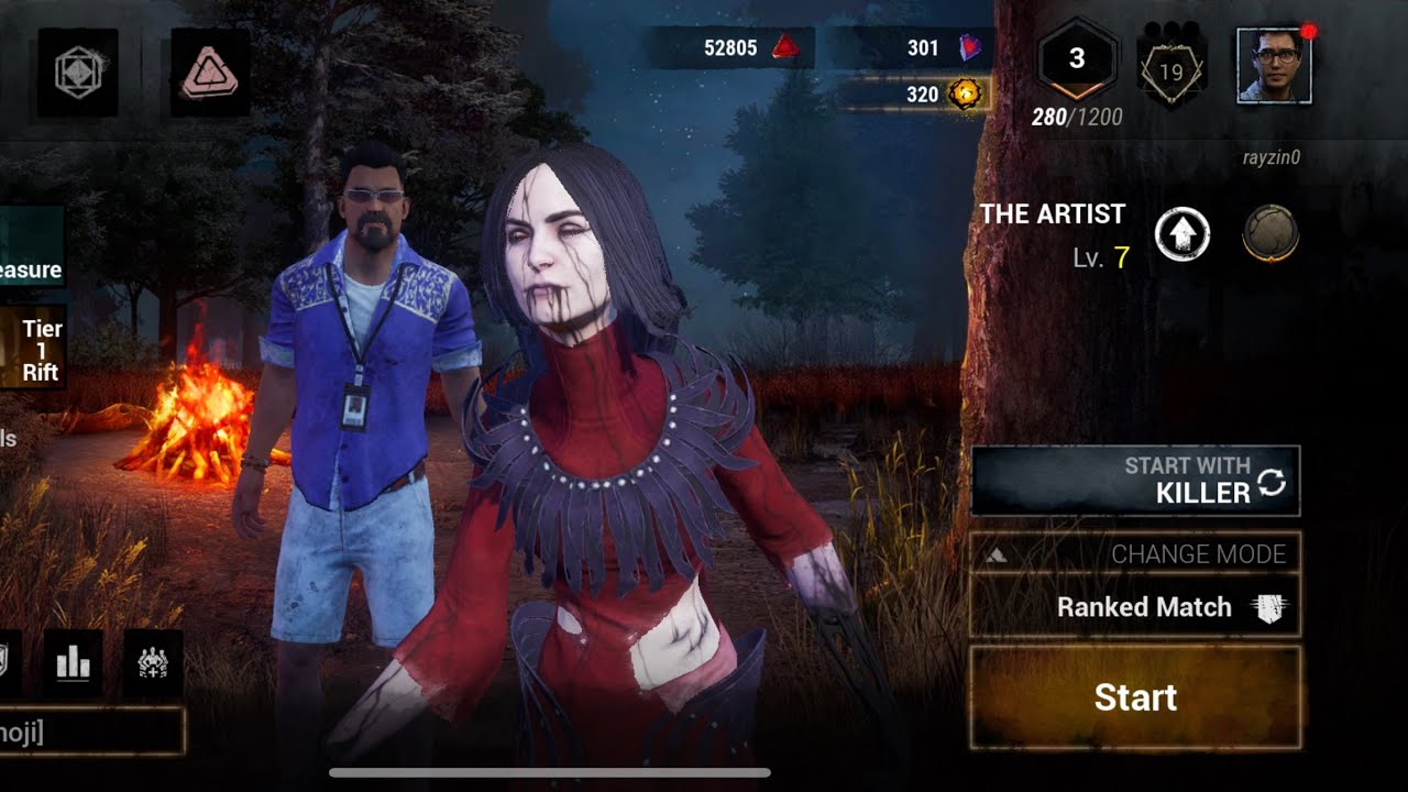 NEW KILLER THE ARTIST GAMEPLAY + NEW MORI-Dead By Daylight Mobile
