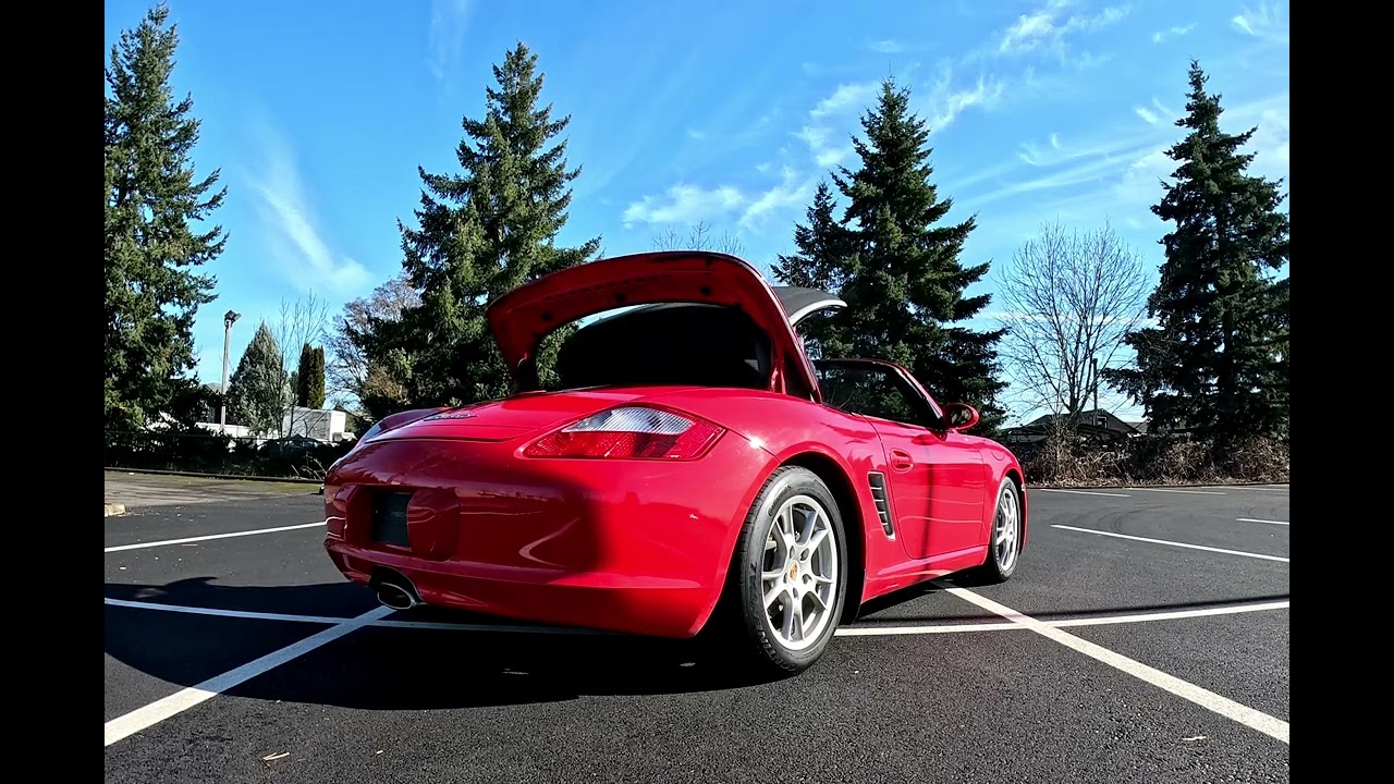 2005 Porsche Boxster convertible top test 