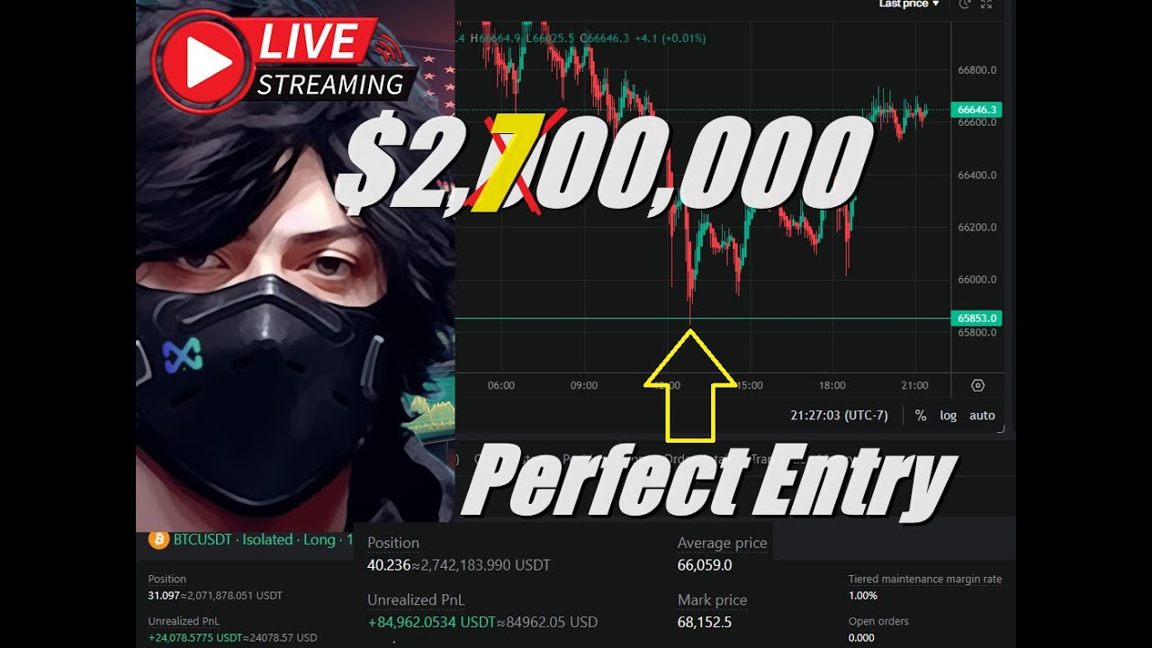 LIVE  - $2,700,000 Million Dollar Trading BITCOIN BANGIN - LIVE