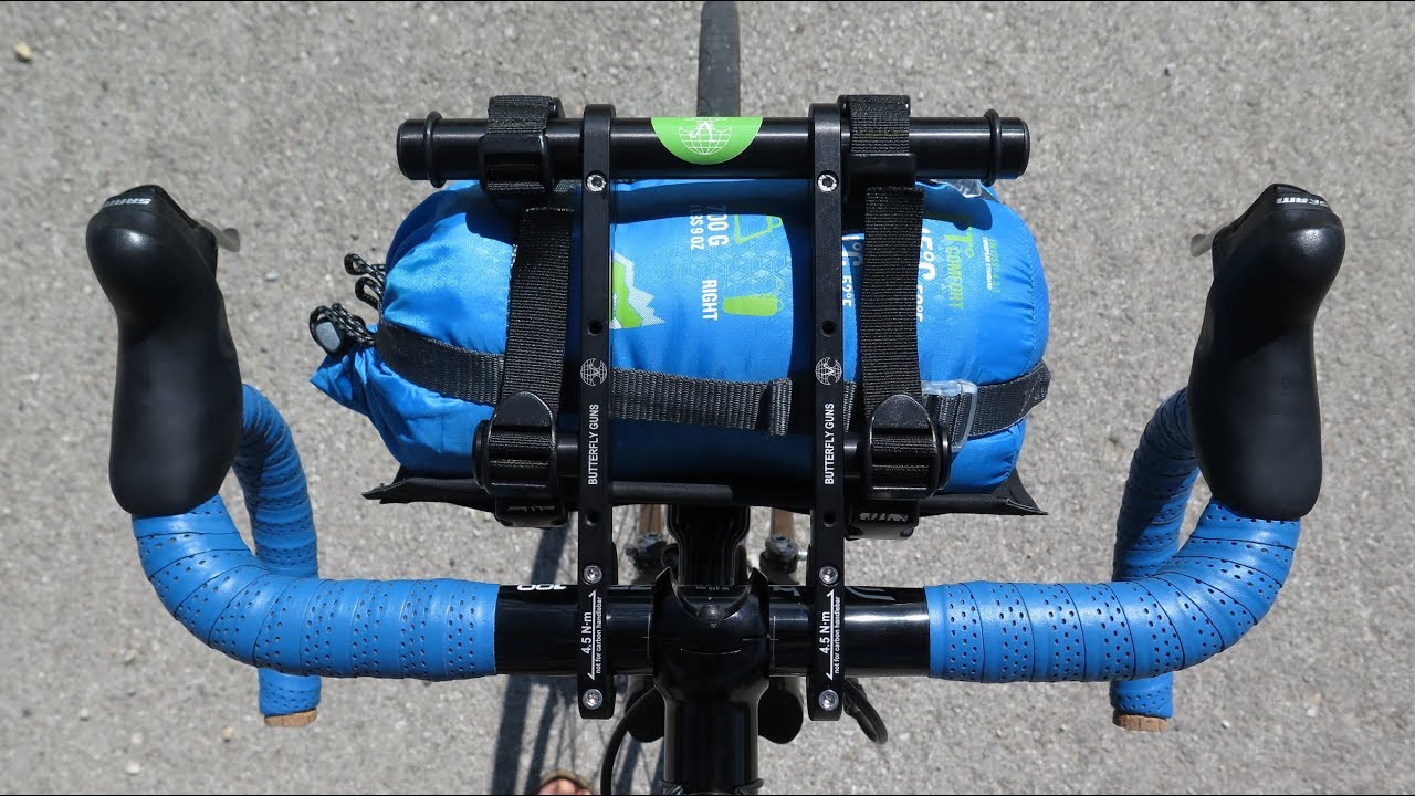 Bikepacking: supporto per manubrio bici ButterflyGun
