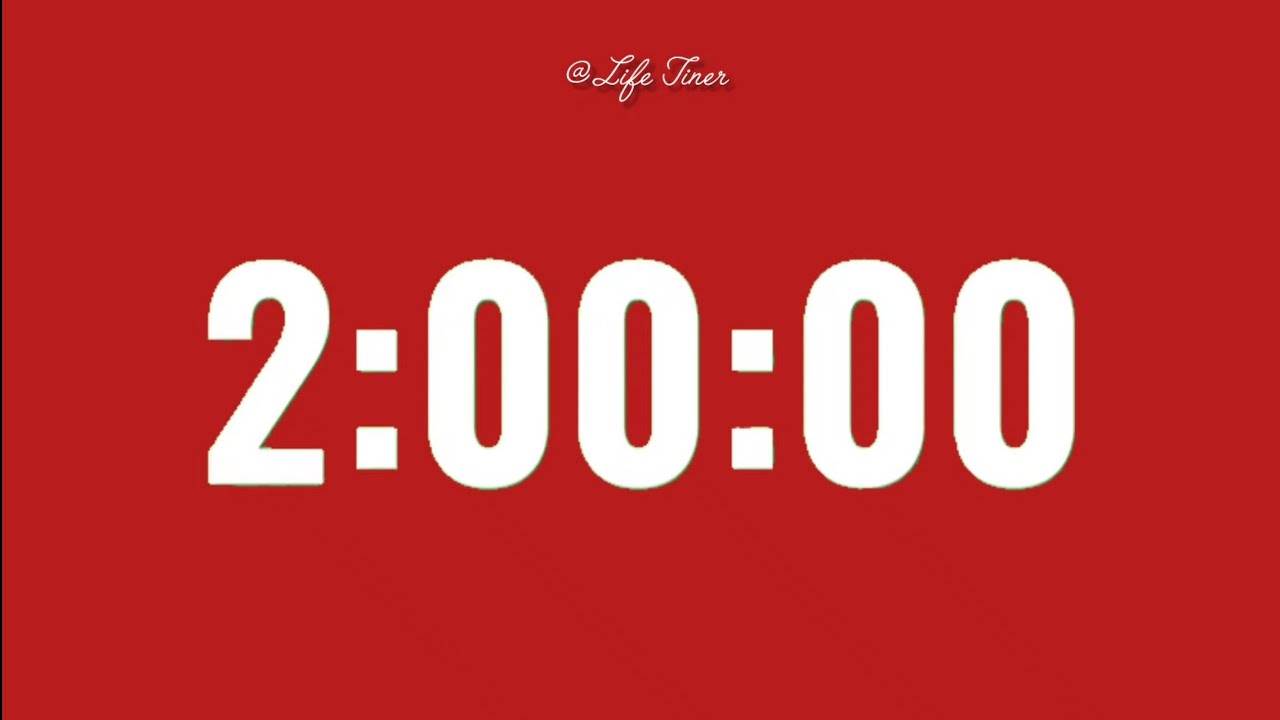 2 Hour Timer | Perfect for Study, Work, or Focus Sessions 📚💻 