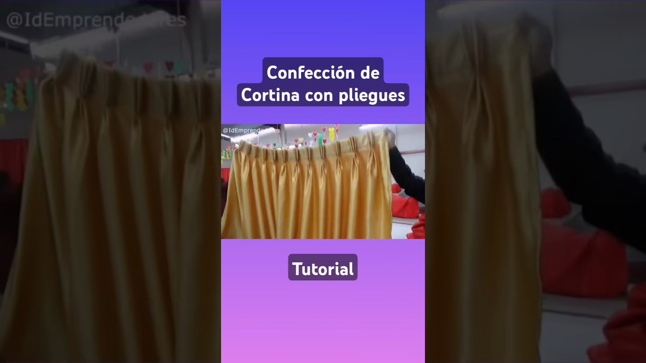 Cortina con Pliegues #tutorial #costura #moda #confeccion #costurafacil #sewing #costuracreativa