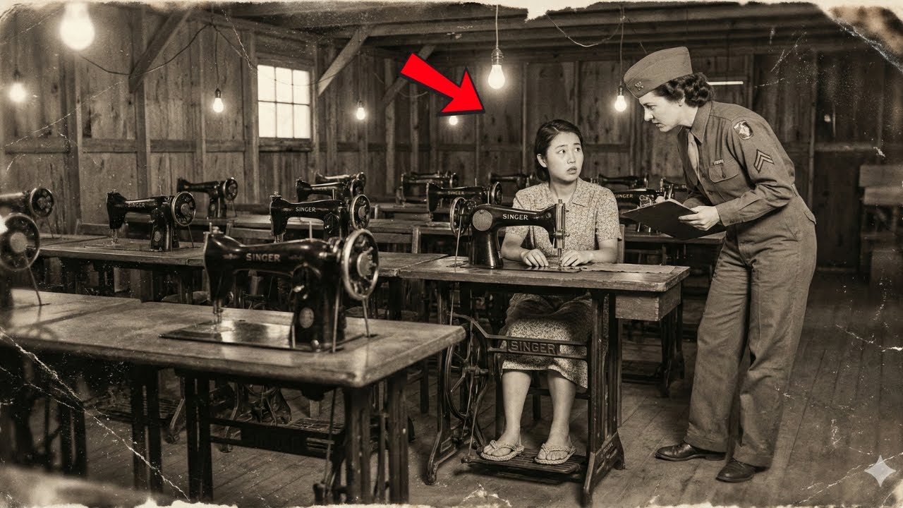 «Зачем нужна швейная машинка?» Японские военнопленные женщины в недоумении от необычного оборудов...