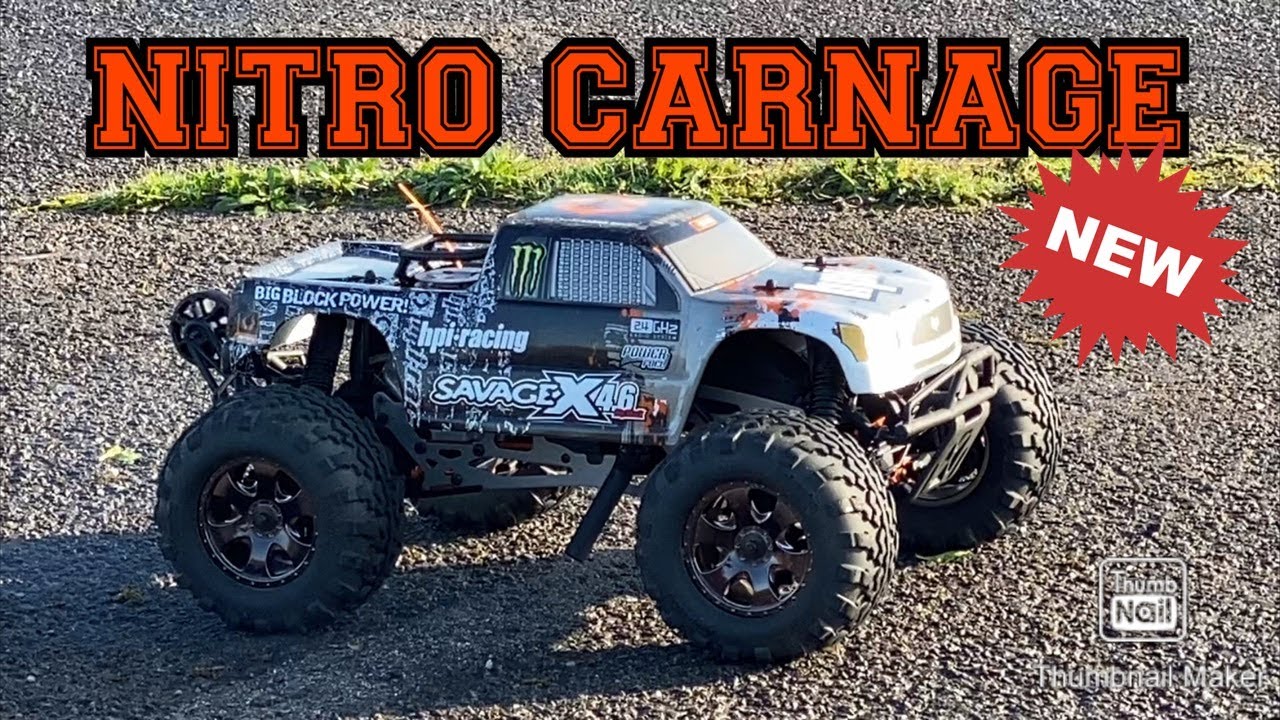 HPI Savage X 4.6 - NITRO MT CARNAGE🔥⛽️🤩🚀✨