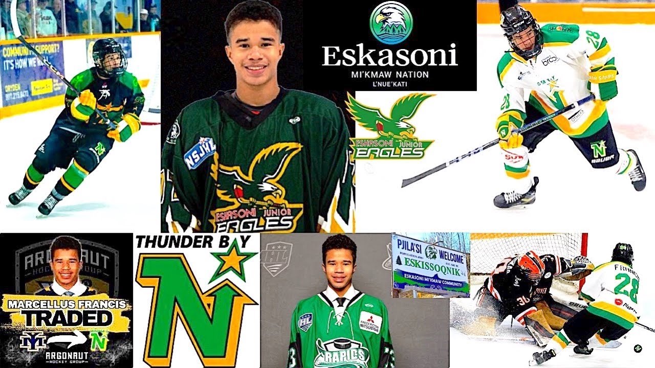 Marcellus Francis: Mi'kmaq - SIJHL Indigenous Hockey Player - Eskasoni First Nation, Nova Scotia