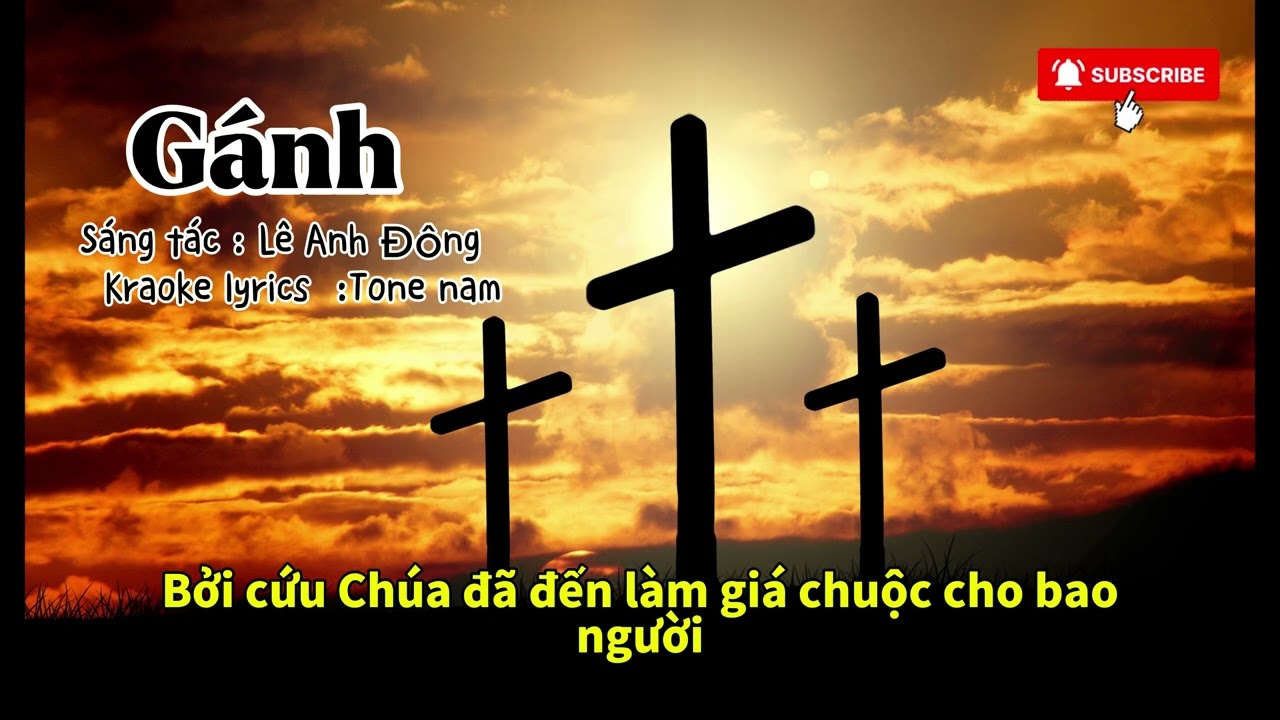 Gánh Karaoke tone nam lyrics #nhacthanhtinlanh  #cover #nhacthanhca