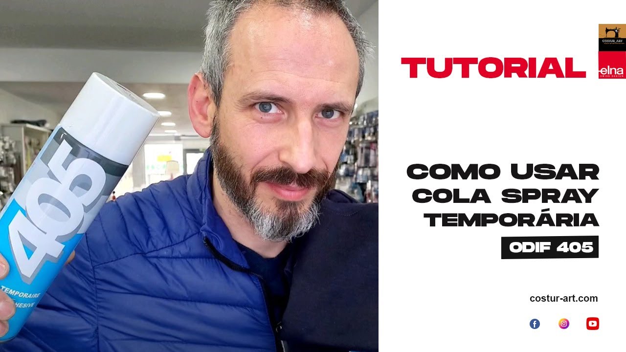 Como fazer bordado em camisola usando cola spray temporária ODIF 405