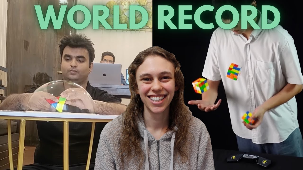 Эти мировые рекорды по сборке кубиков просто сводят с ума...