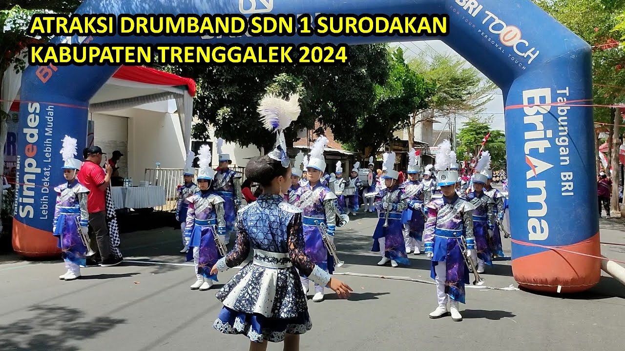 ATRAKSI DRUMBAND SDN 1 SURODAKAN KABUPATEN TRENGGALEK 2024