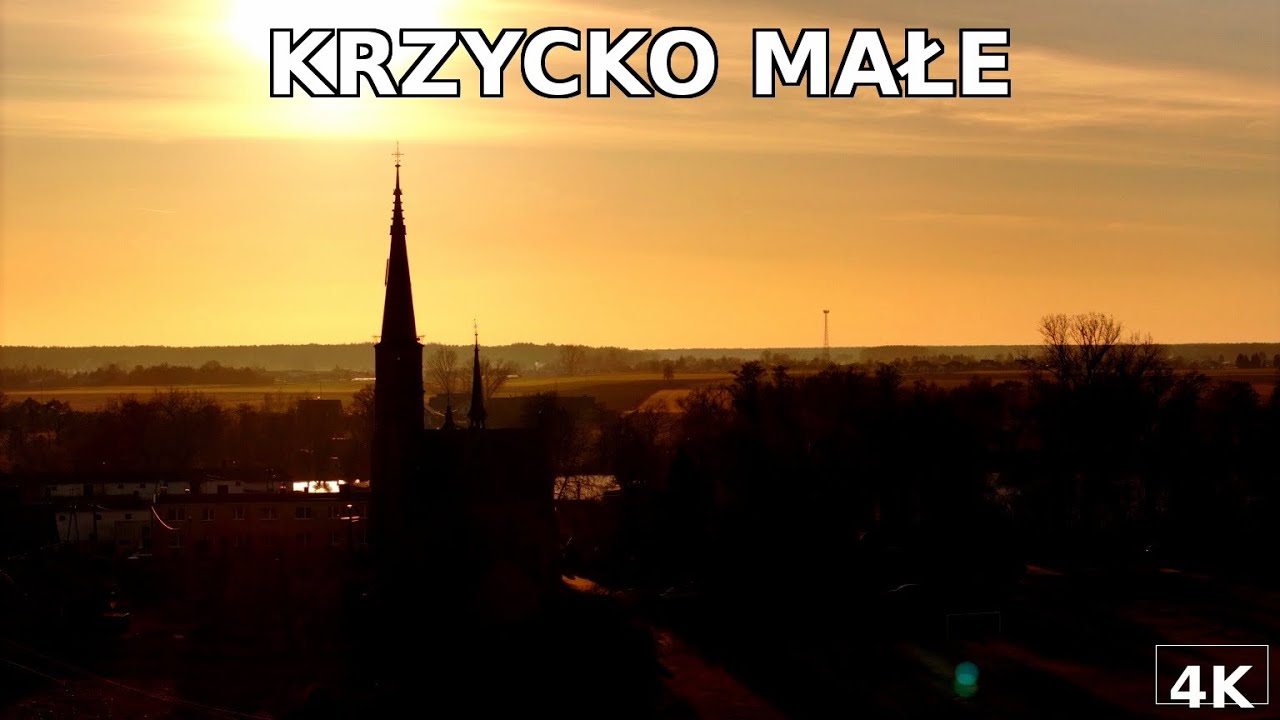 Krzycko Małe z lotu ptaka | Kościół NMP Śnieżnej i Jezioro Krzyckie | DJI Mavic 3 Pro & Avata 2 4K